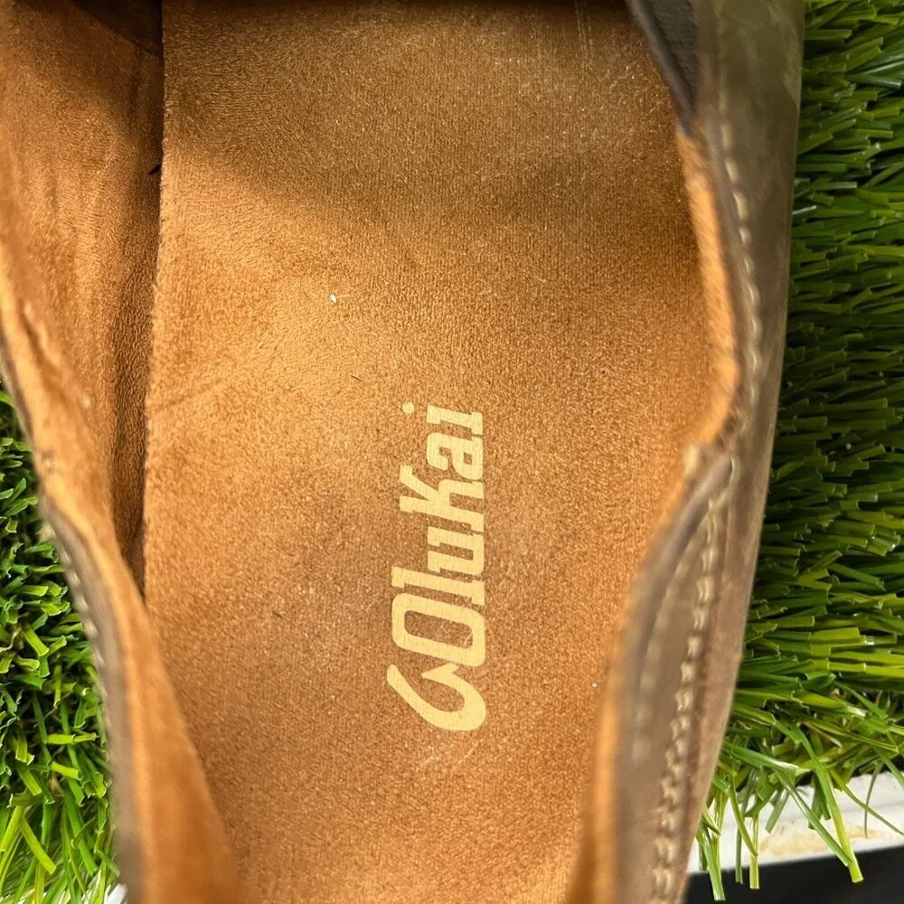 OluKai Moloa Kids Boys Size 3Y Brown Casual Classic Slip On Shoes Loafers